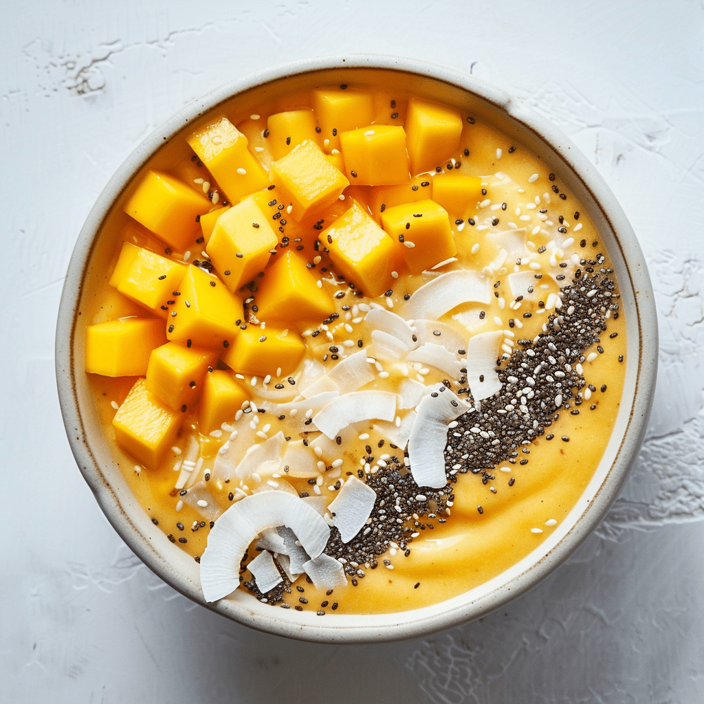 Mango Coconut Smoothie Bowl Recipe