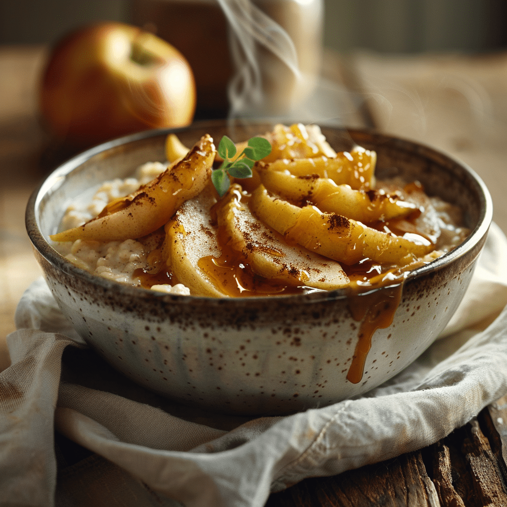 Caramel Apple Cinnamon Oatmeal Recipe