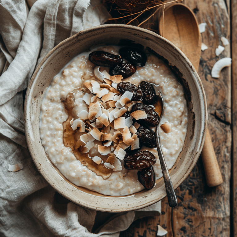 Coconut Date Breakfast Porridge Recipe