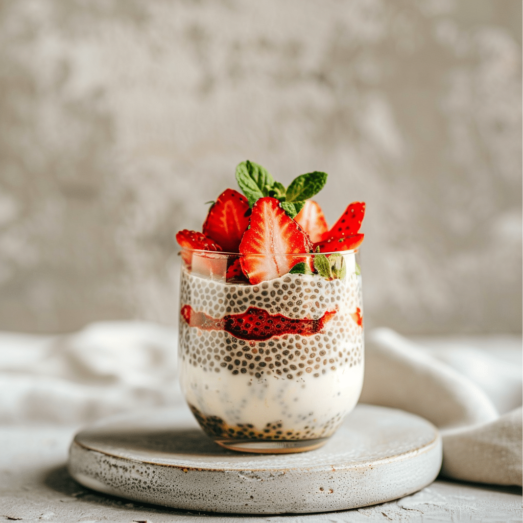 Strawberry Vanilla Chia Pudding Recipe - Recipe Image