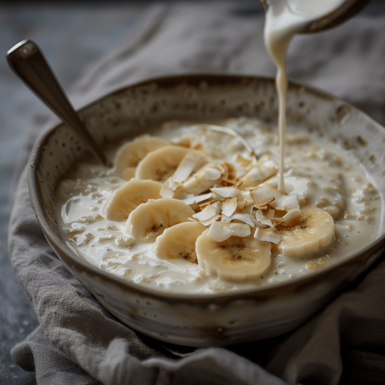 Banana Coconut Rice Cream Recipe