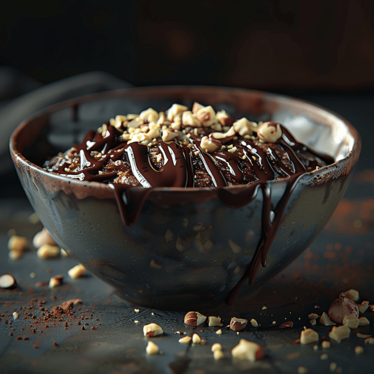 Dark Chocolate Hazelnut Oat Bowl Recipe