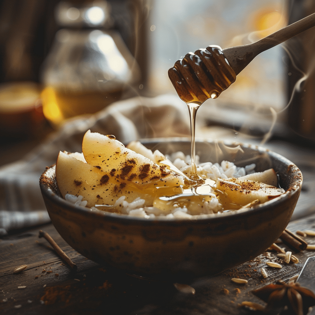 Apple Honey Cinnamon Rice Comfort Recipe - Recipe Image