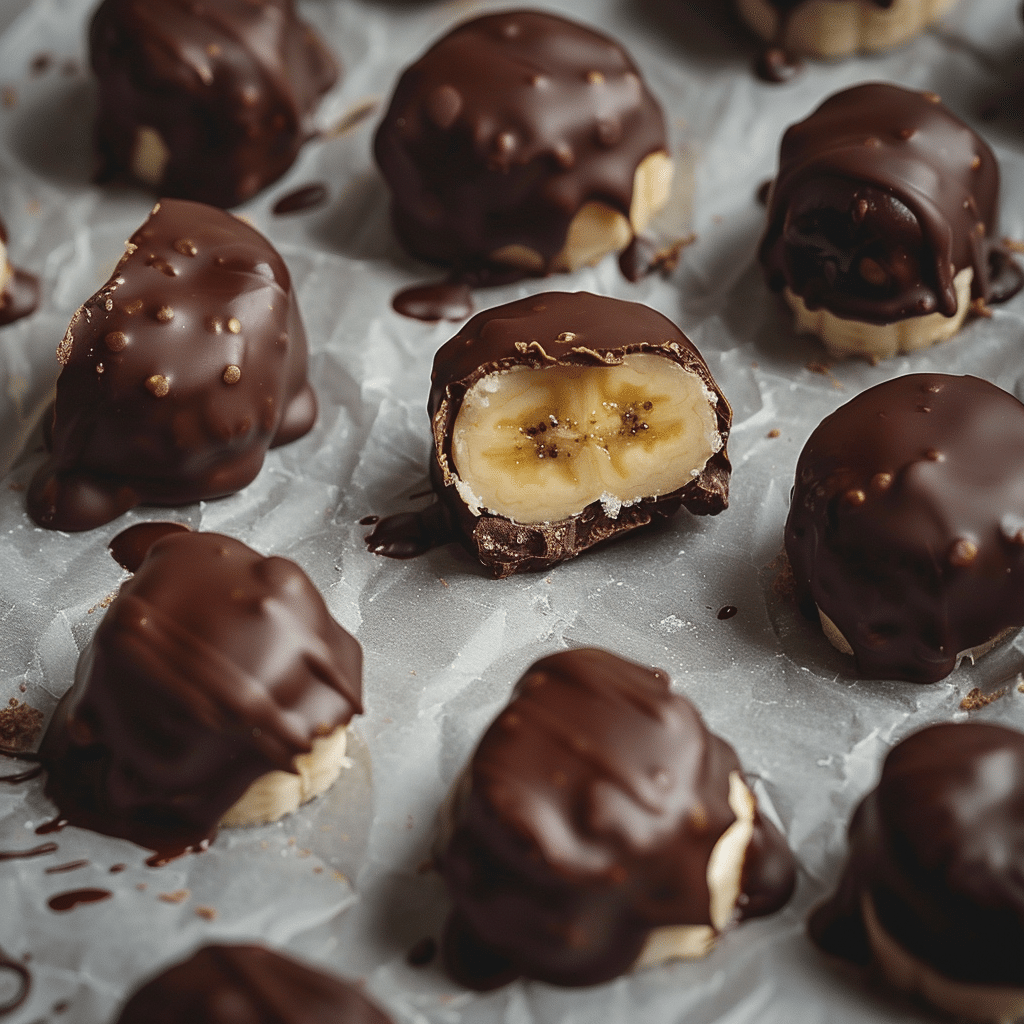 Chocolate Banana Frozen Bites Recipe - Recipe Image