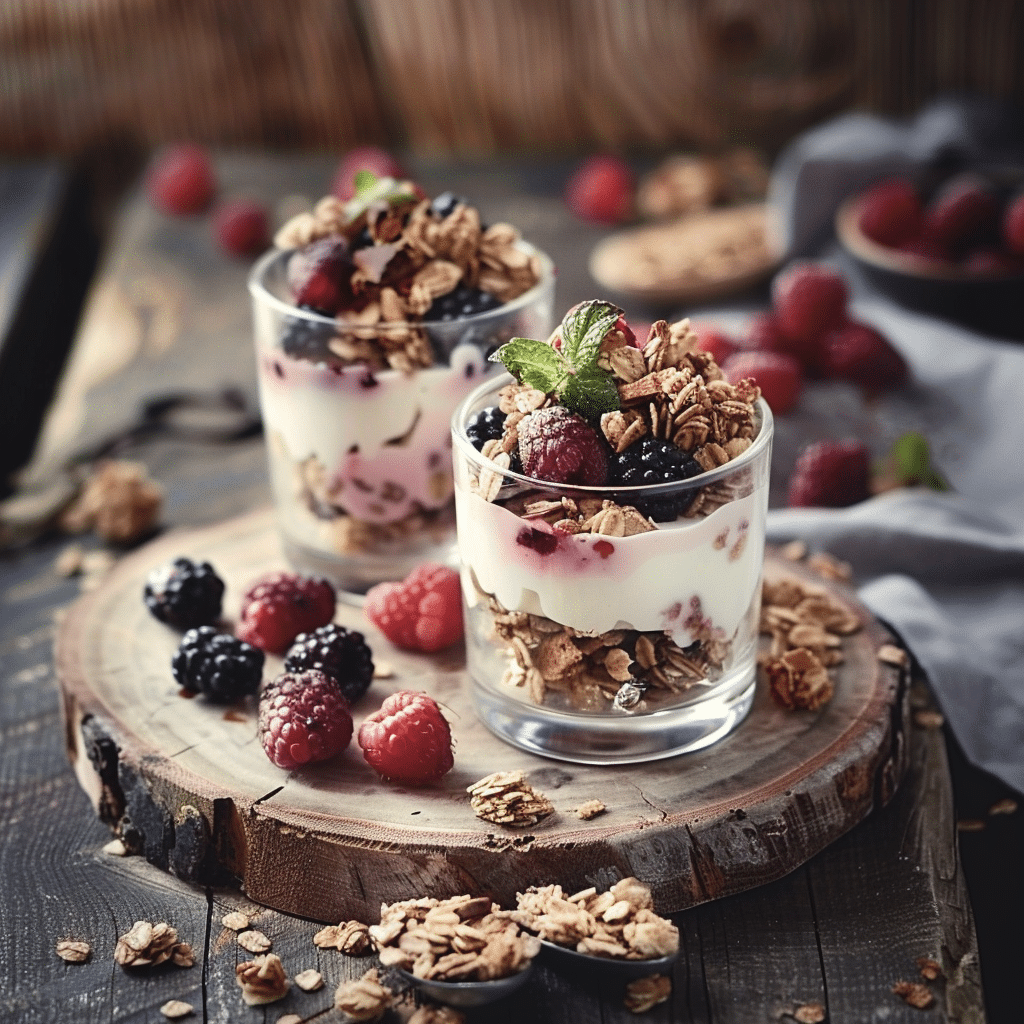 No-Bake Berry Yogurt Cups Recipe - Recipe Image