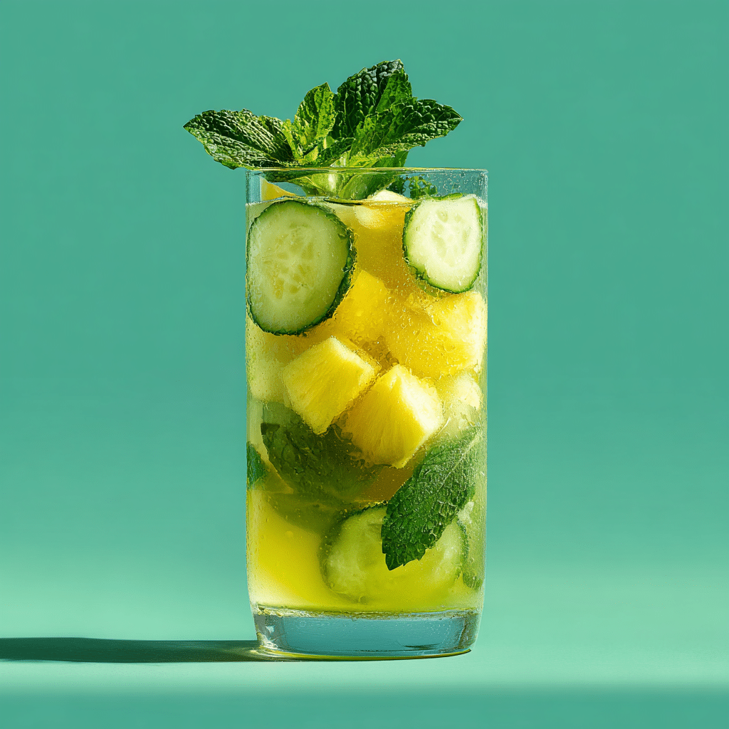 Pineapple Cucumber Mint Juice Recipe