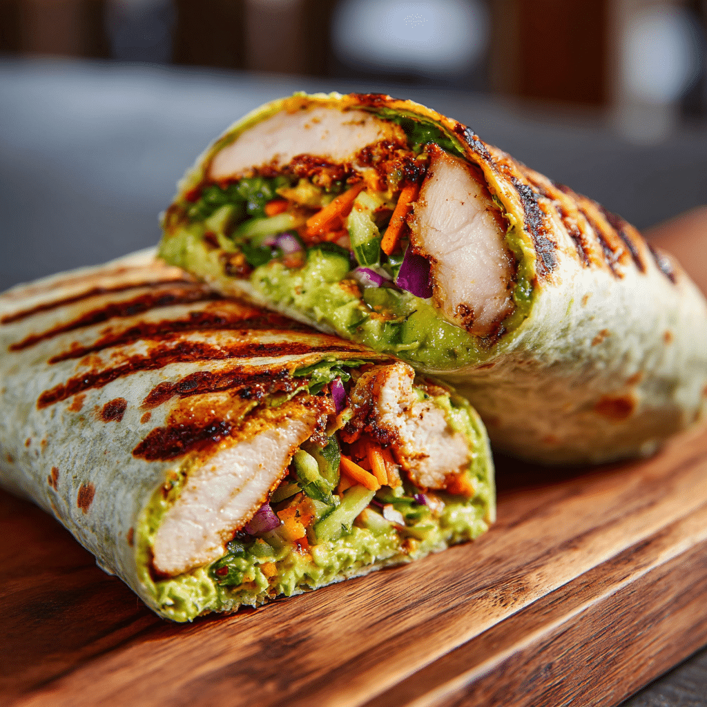 Grilled Chicken Avocado Wraps Recipe