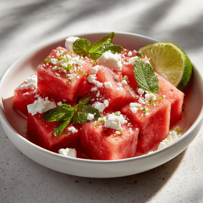Watermelon Feta Salad with Lime Recipe