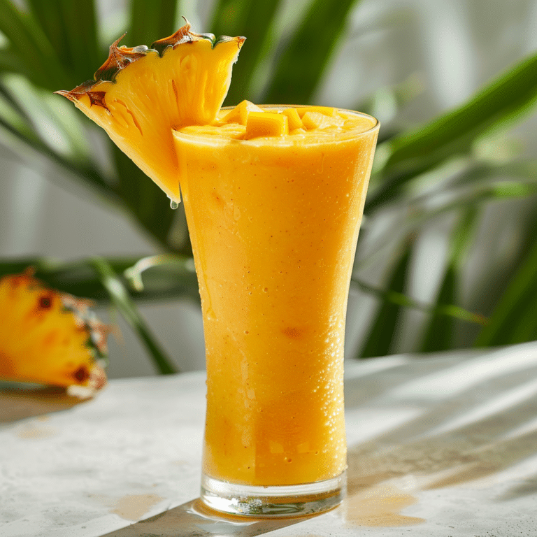 Mango Pineapple Tropical Smoothie Recipe