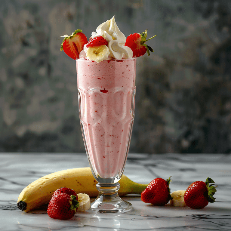 Strawberry Banana Classic Smoothie Recipe
