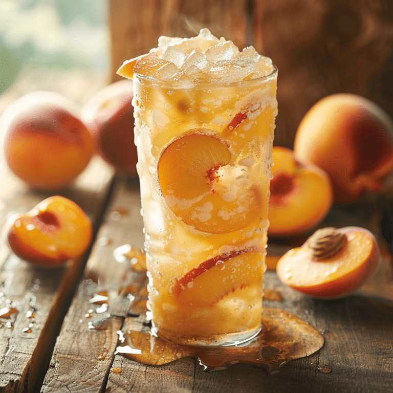 Peach Iced Smoothie Cooler Recipe