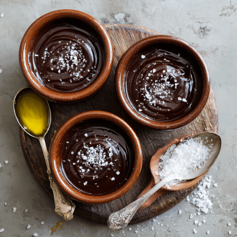 Dark Chocolate Ganache with Sea Salt and Olive Oil Recipe