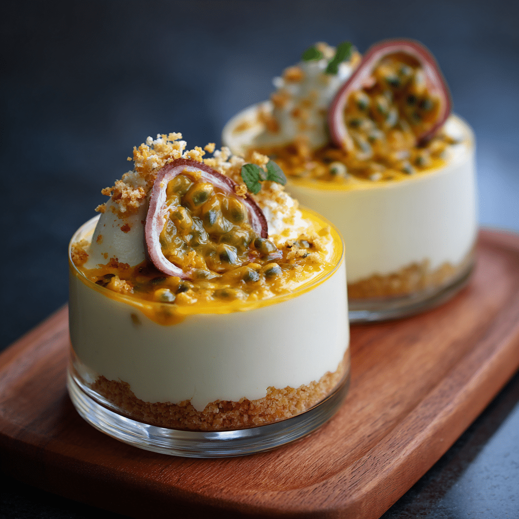 White Chocolate Mousse with Passionfruit Core Recipe
