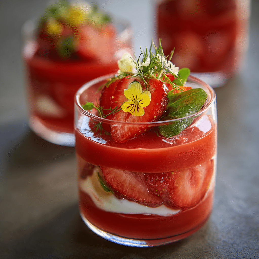 Tomato Strawberry Refresh Verrine Recipe - Recipe Image