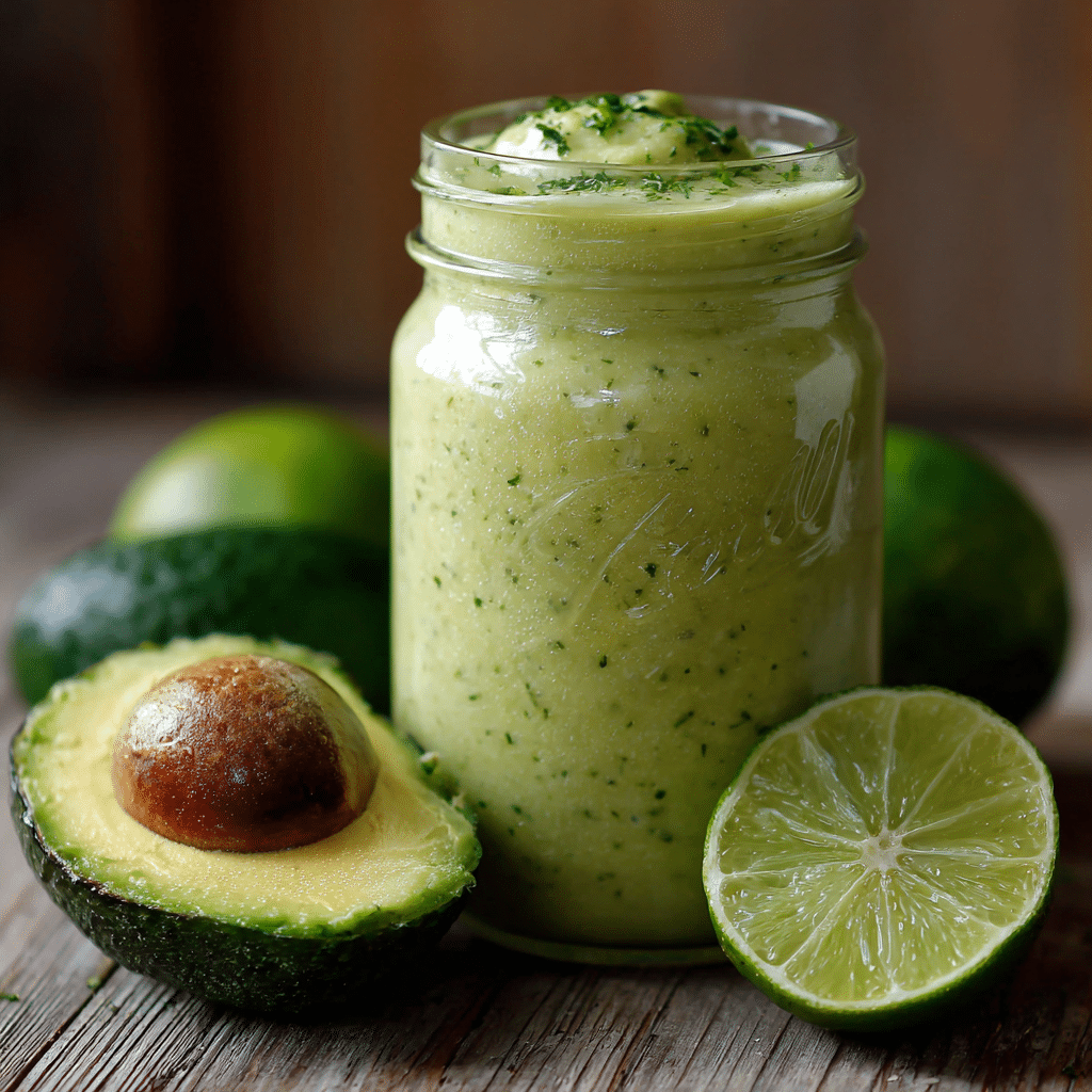 Avocado Lime Smoothie (Savory Style) Recipe