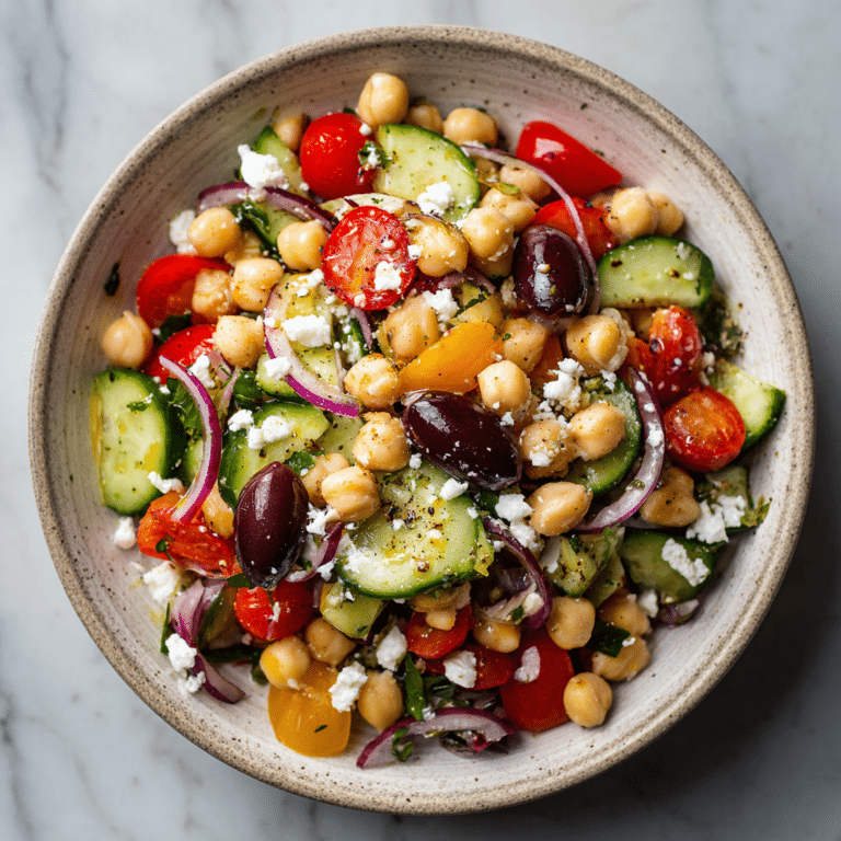 Mediterranean Chickpea Salad Recipe