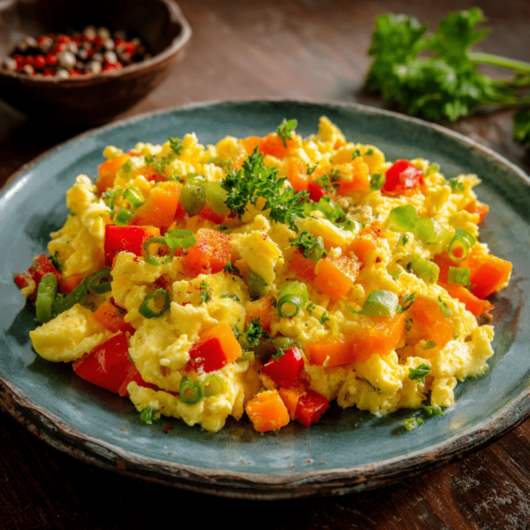 Scrambled Eggs with Vegetables Recipe