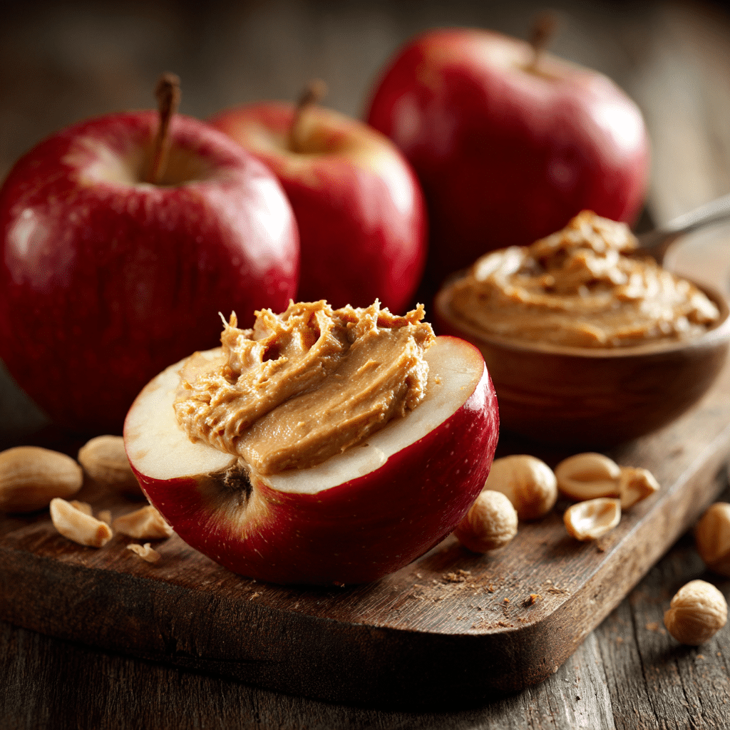 Apple with Peanut Butter Recipe - Recipe Image