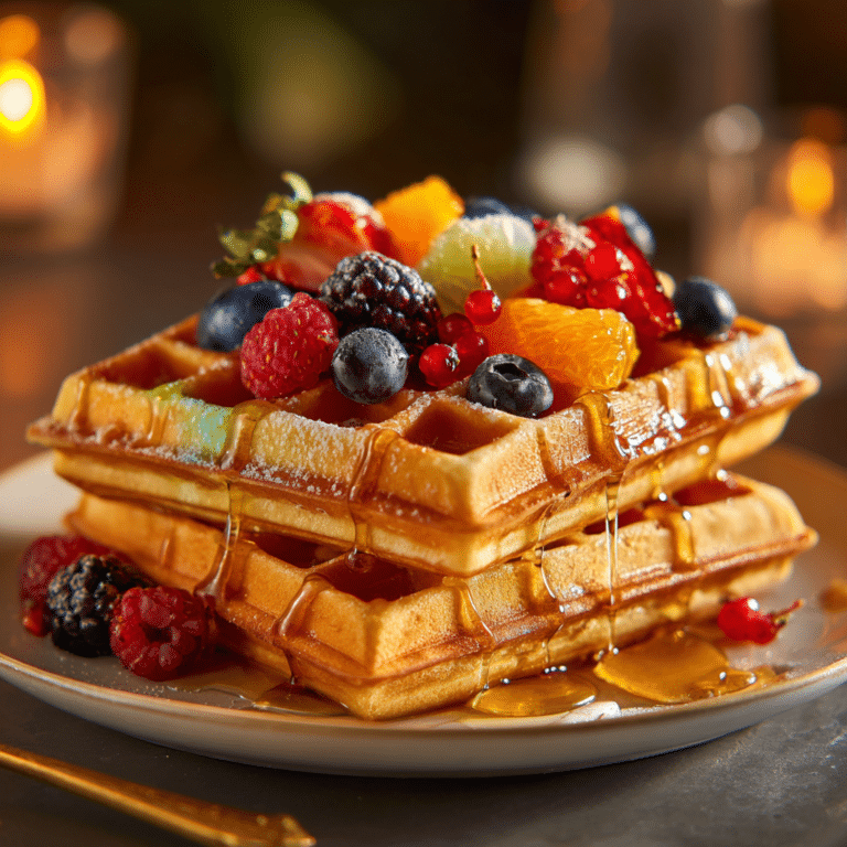 Rainbow Waffles Recipe