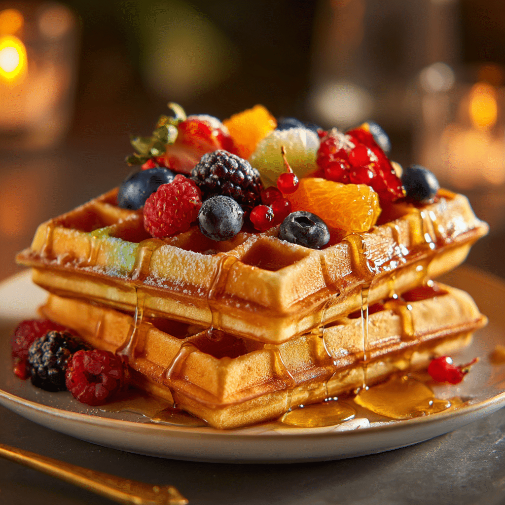 Rainbow Waffles Recipe