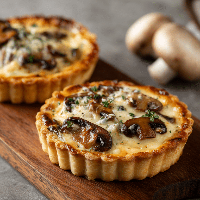 Mushroom Cheese Tart Recipe