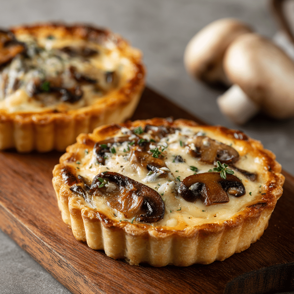Mushroom Cheese Tart Recipe