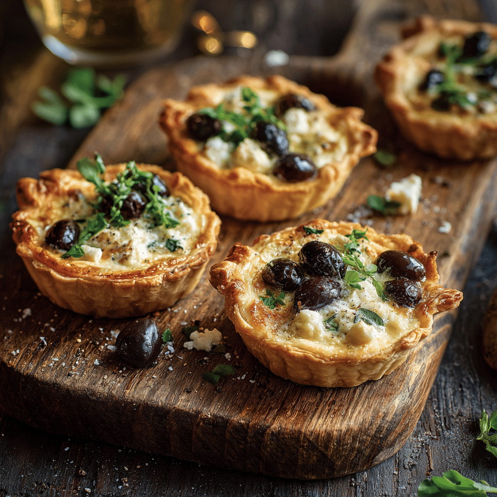 Cheese and Olive Tartlets Recipe