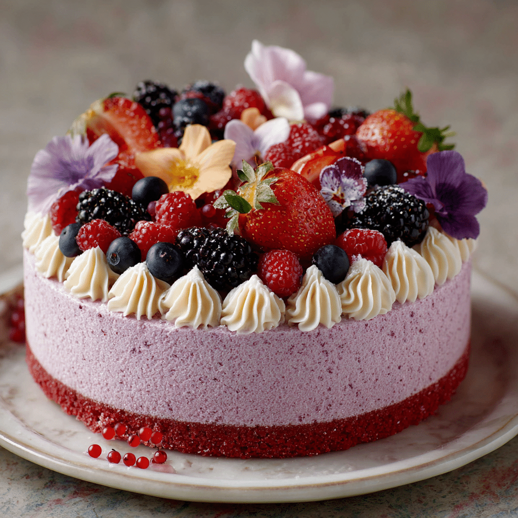 Frozen Berry Yogurt Celebration Cake Recipe