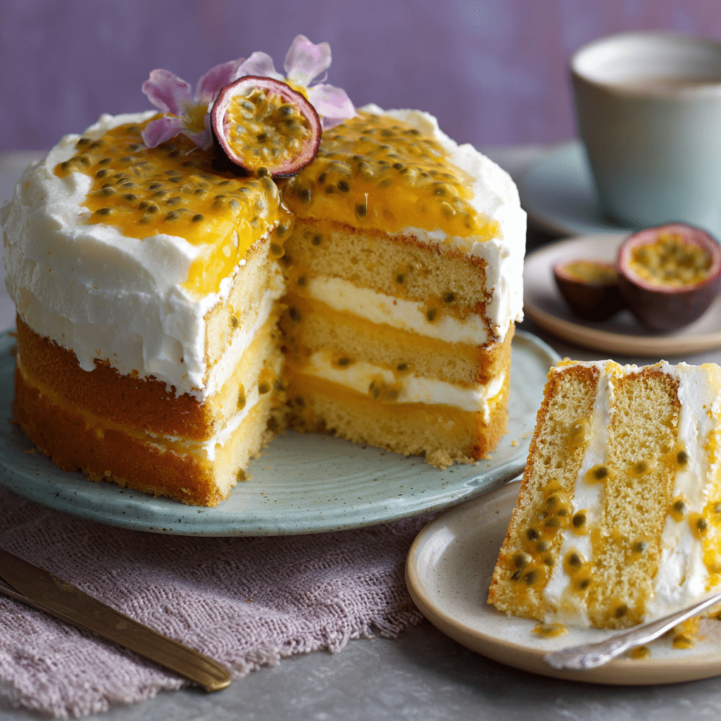 Passion Fruit Paradise Cake Recipe - Recipe Image