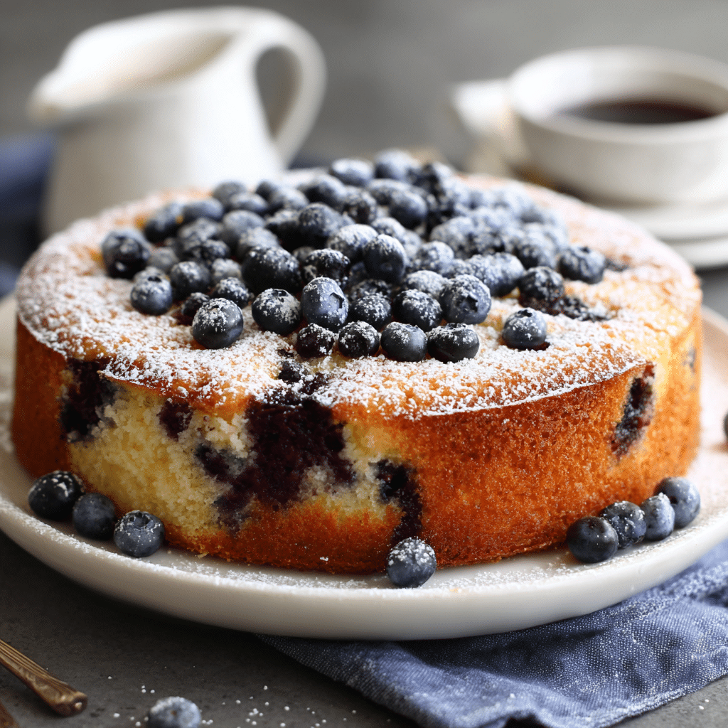 Blueberry Lemon Ricotta Cake Recipe