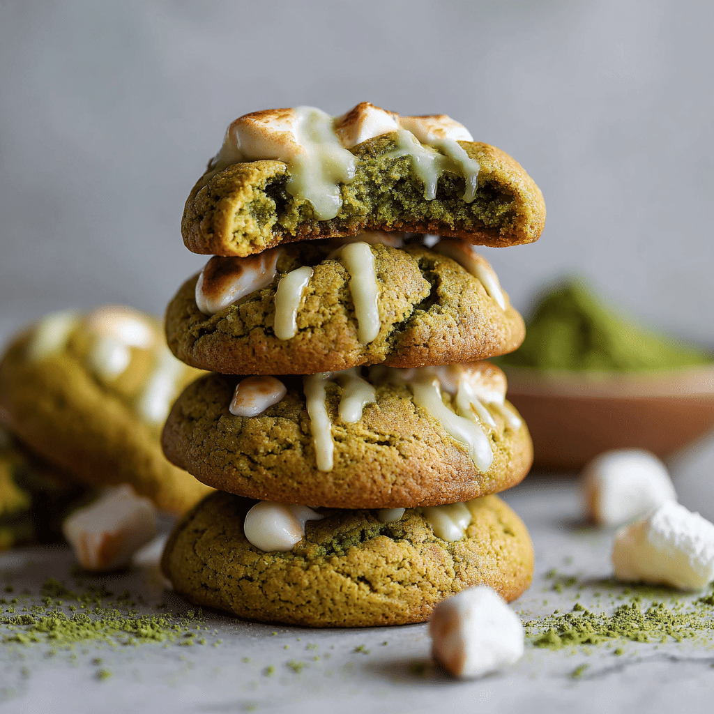 Matcha White Chocolate Lava Cookies Recipe