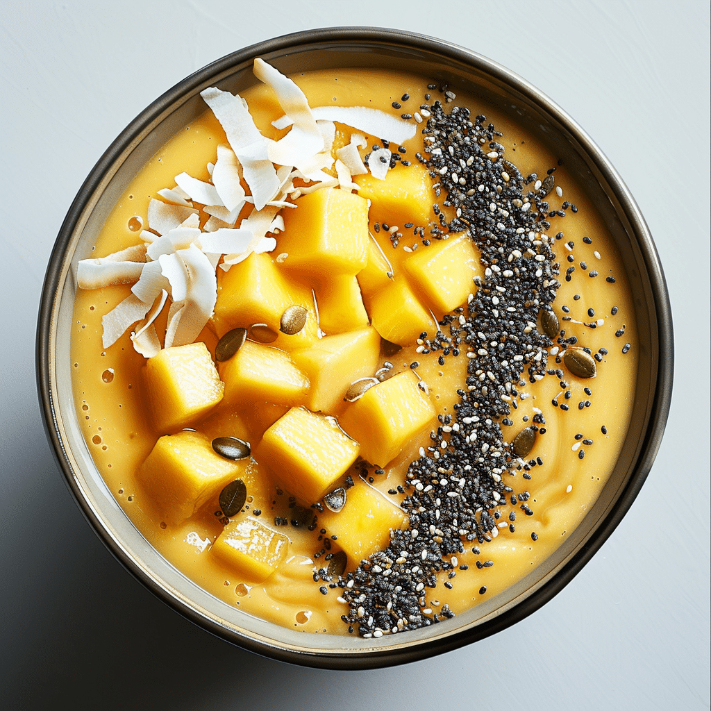 Mango Coconut Smoothie Bowl Recipe - Recipe Image