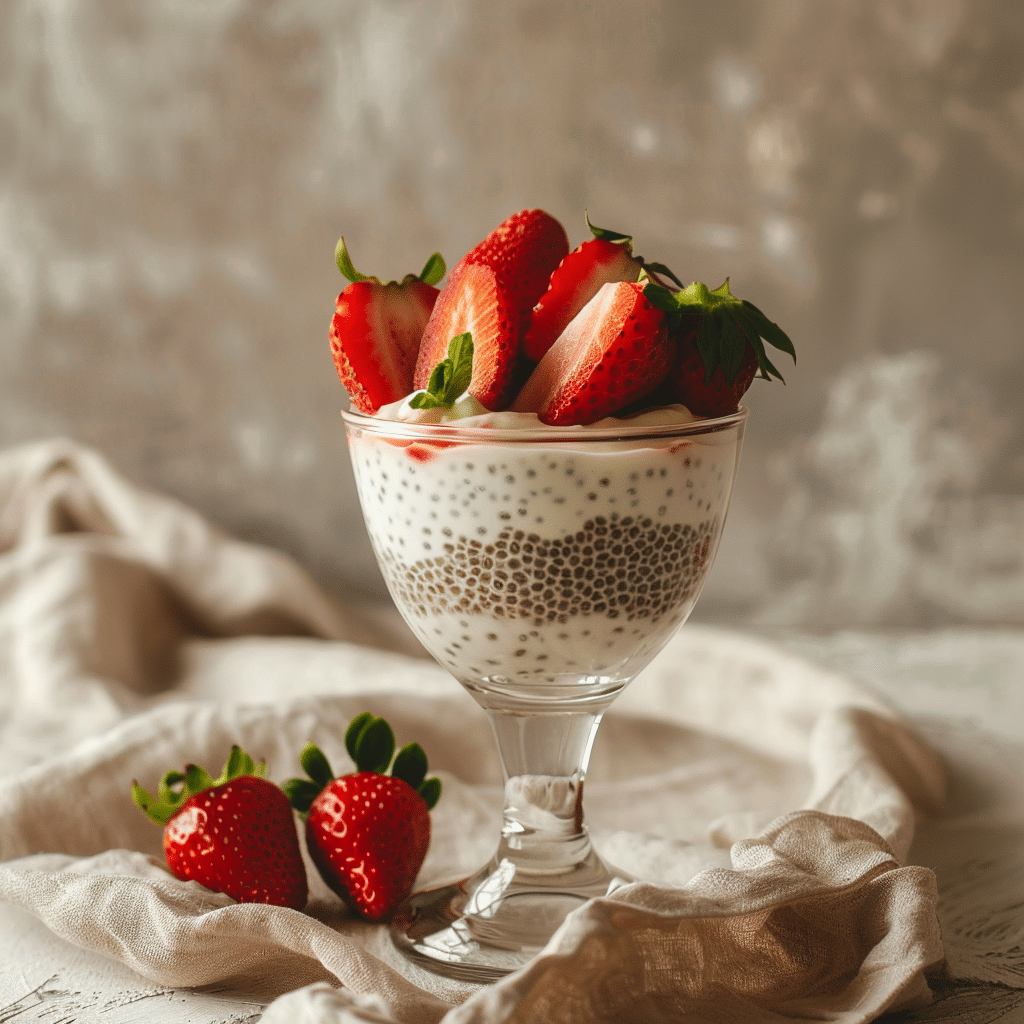 Strawberry Vanilla Chia Pudding Recipe
