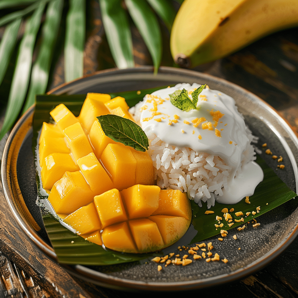 Mango Coconut Sticky Rice Delight Recipe - Recipe Image