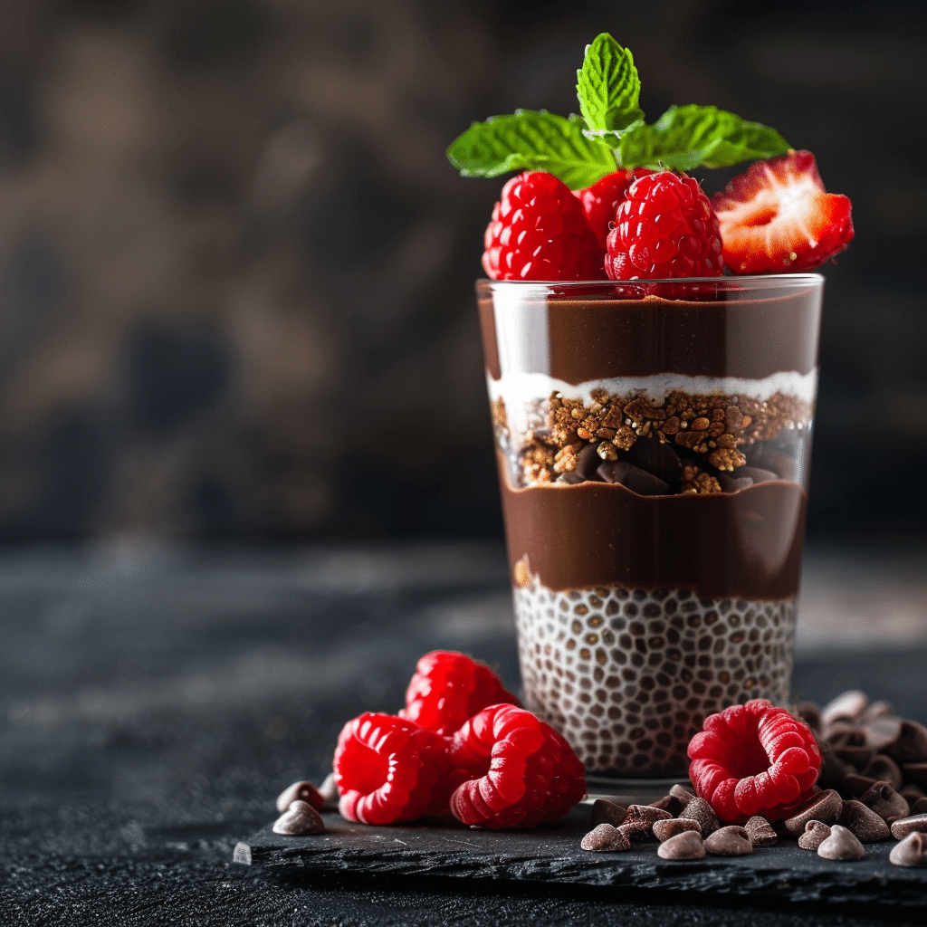 Raspberry Chocolate Chia Delight Recipe - Recipe Image