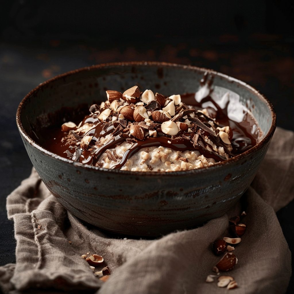 Dark Chocolate Hazelnut Oat Bowl Recipe - Recipe Image