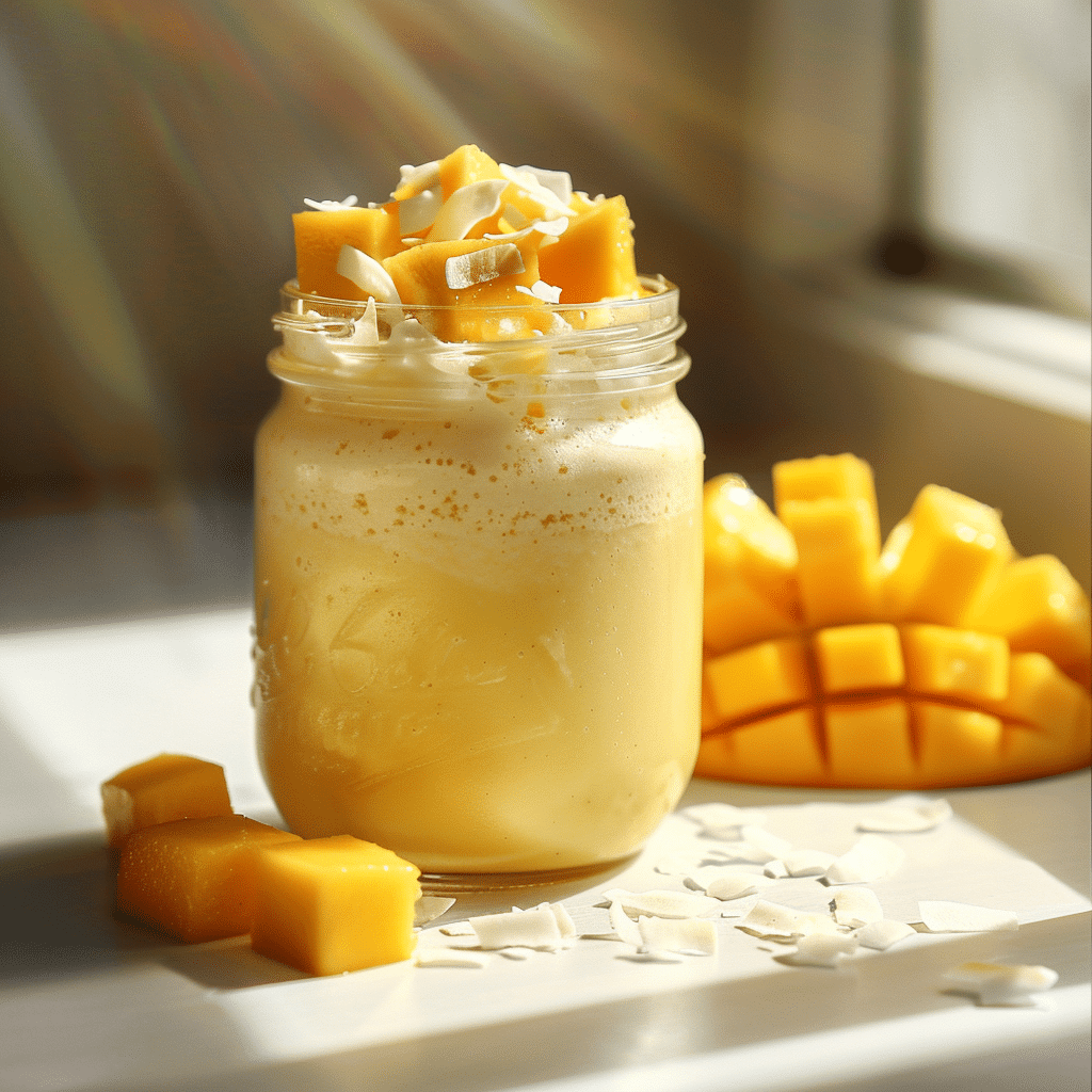 Coconut Mango Smoothie Recipe - Recipe Image