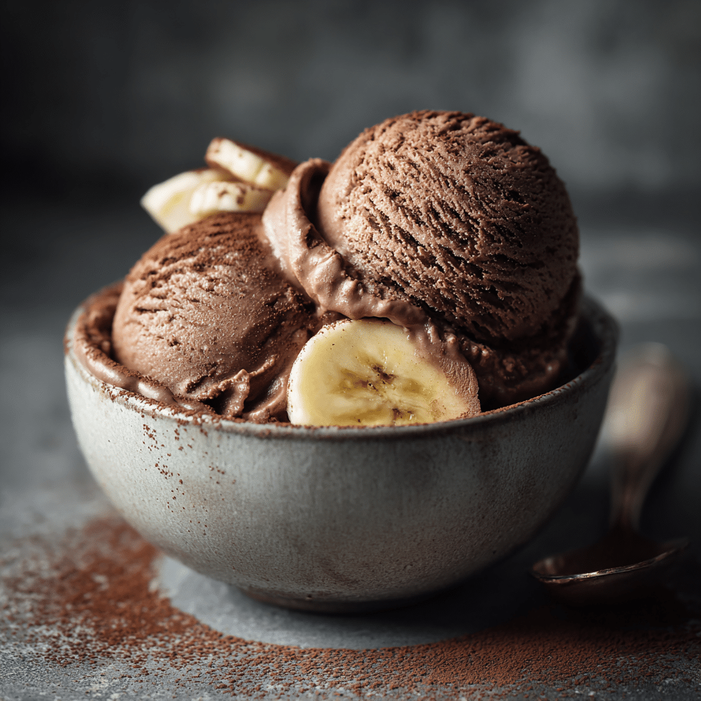 Chocolate Banana Ice Cream (No Machine) Recipe - Recipe Image