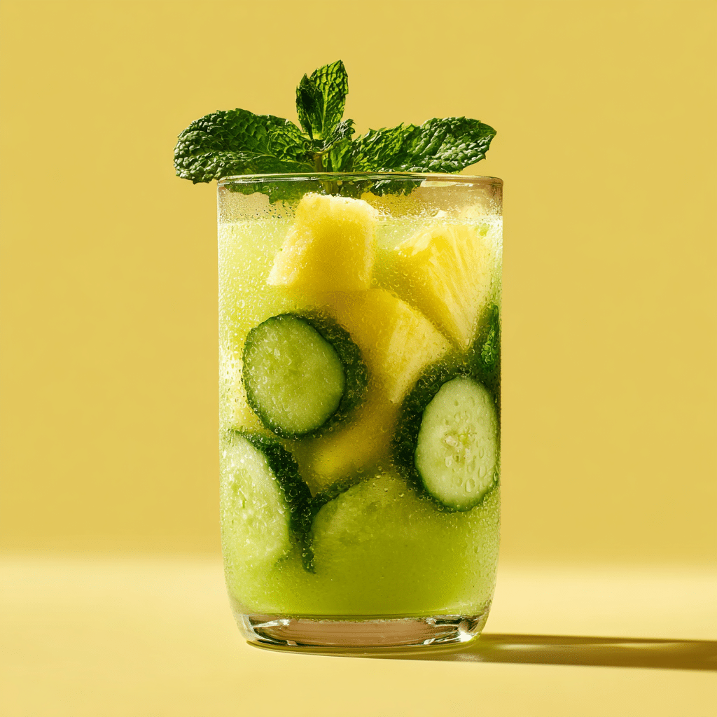 Pineapple Cucumber Mint Juice Recipe - Recipe Image