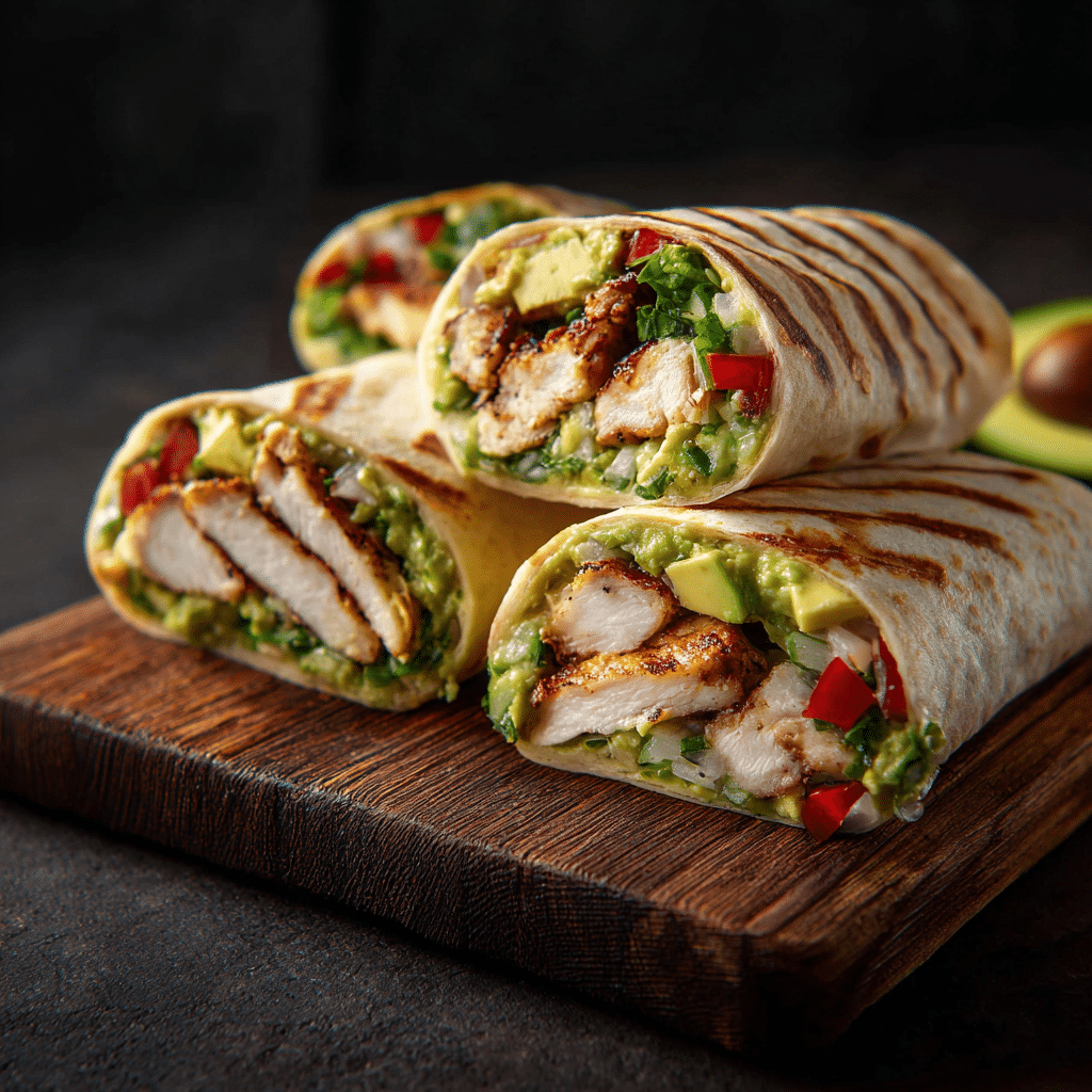 Grilled Chicken Avocado Wraps Recipe - Recipe Image