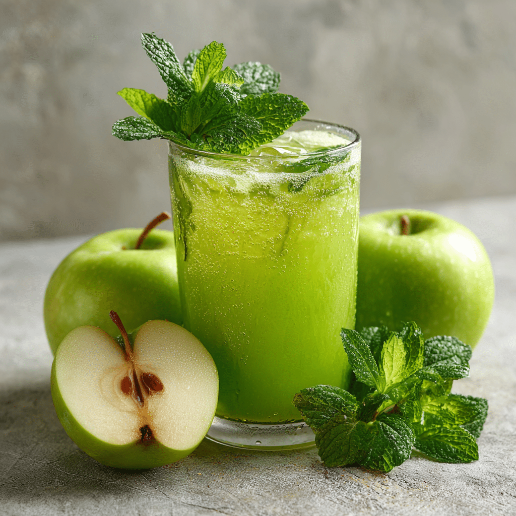 Green Apple & Mint Glass Architecture Recipe - Recipe Image