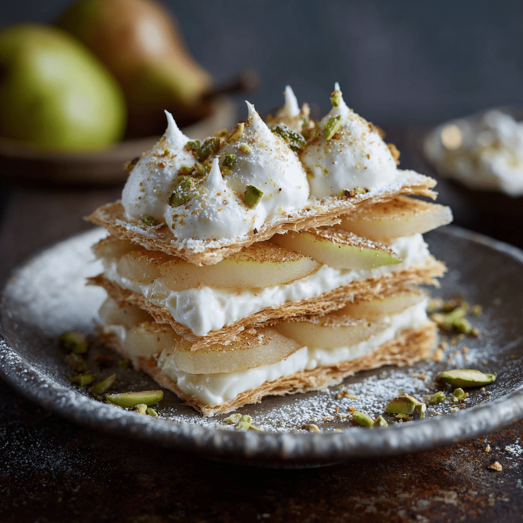 Pear & Cardamom Silk Layers Recipe - Recipe Image