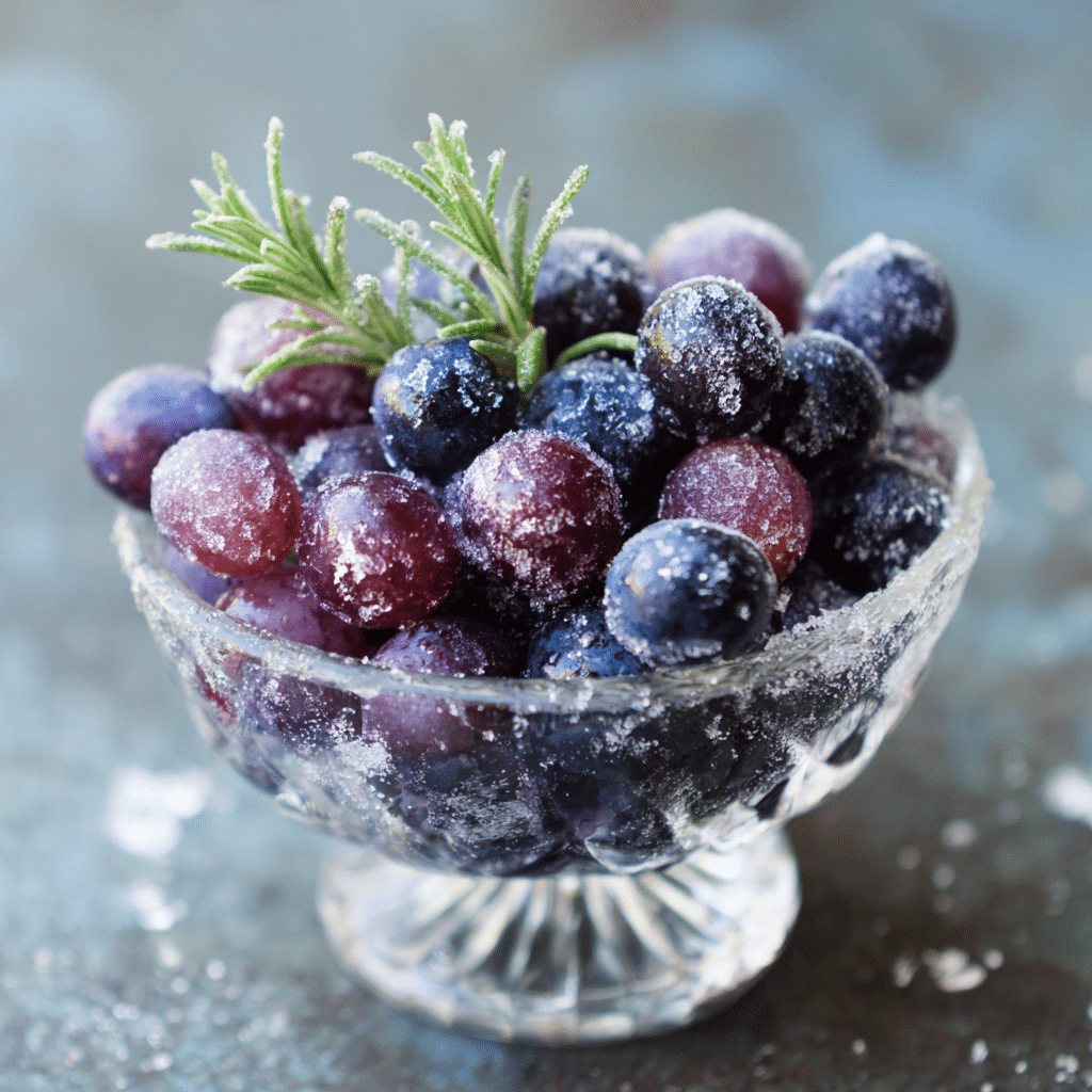 Frozen Grape & Lavender Crystal Bowl Recipe