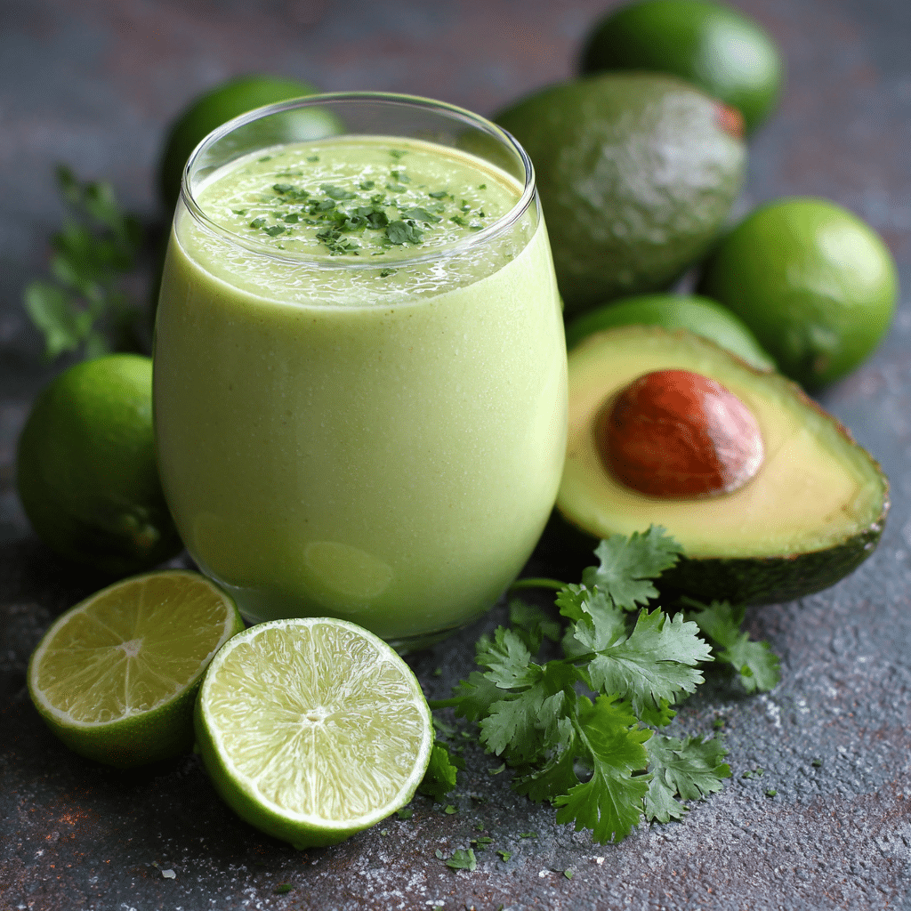Avocado Lime Smoothie (Savory Style) Recipe - Recipe Image