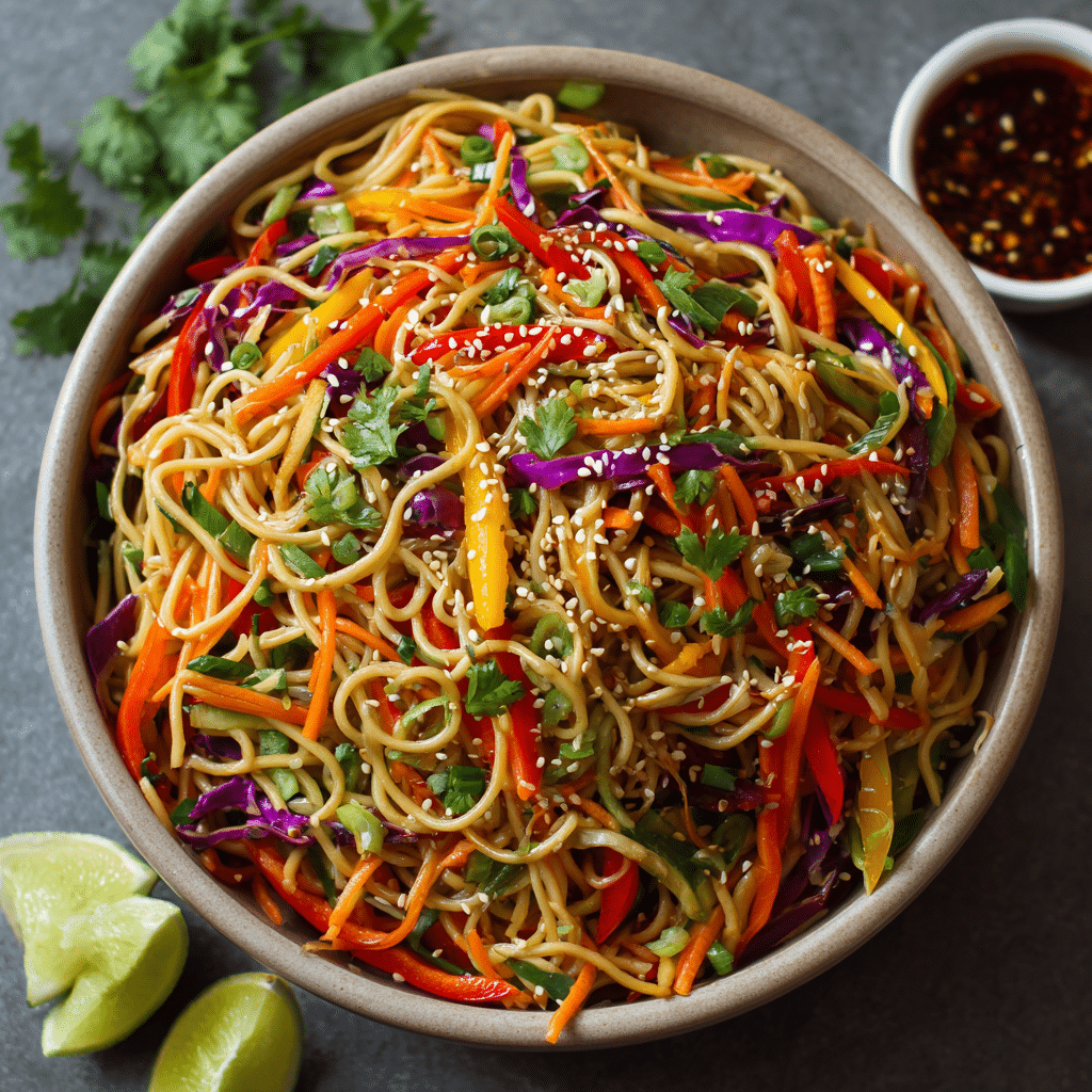 Asian Sesame Noodle Salad Recipe - Recipe Image