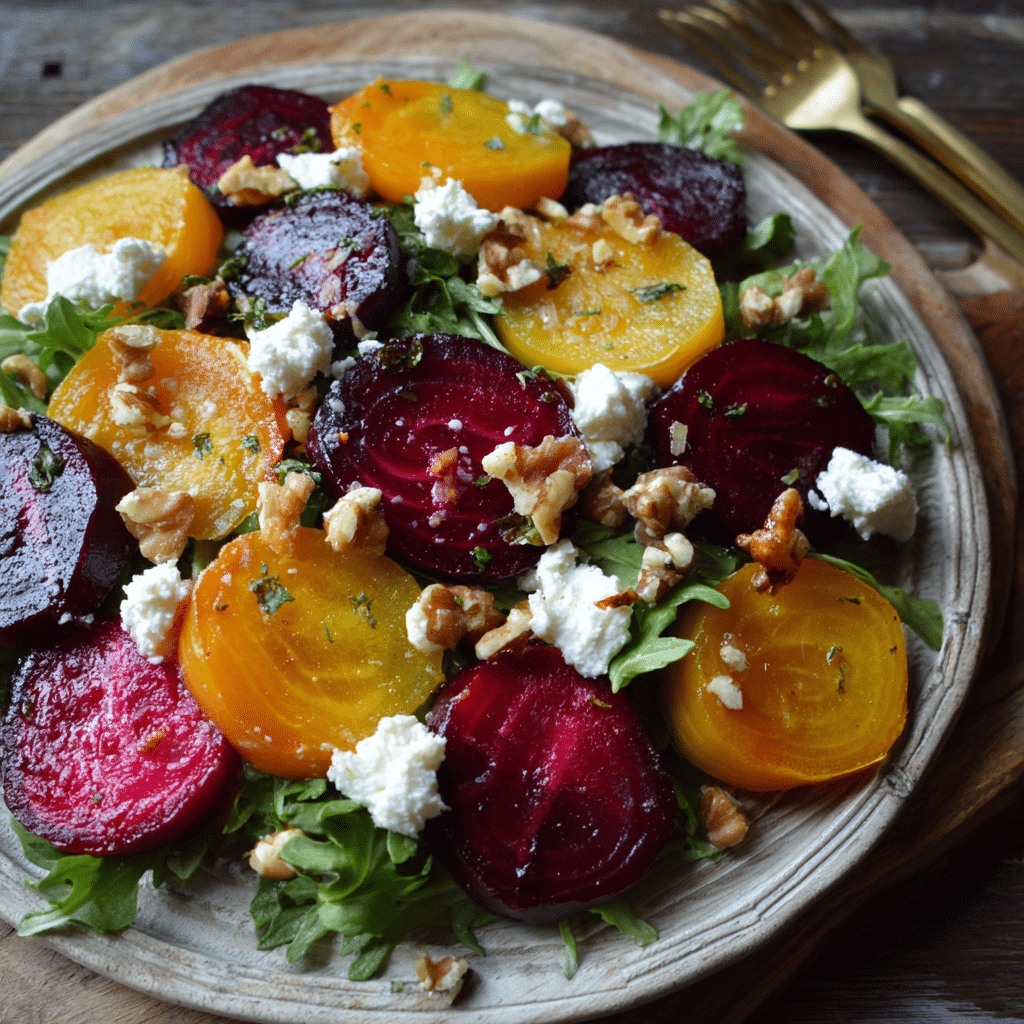 Roasted Beet & Goat Cheese Salad Recipe - Recipe Image