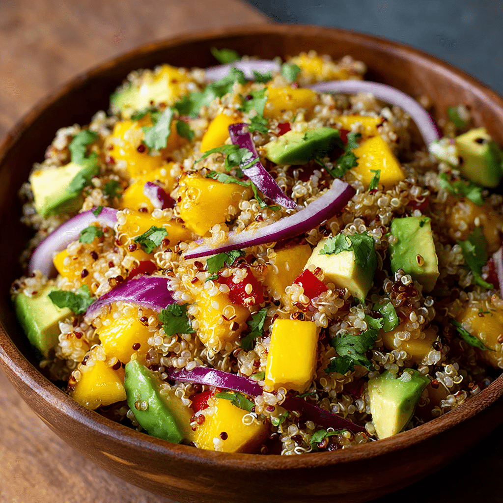 Avocado Mango Quinoa Salad Recipe - Recipe Image