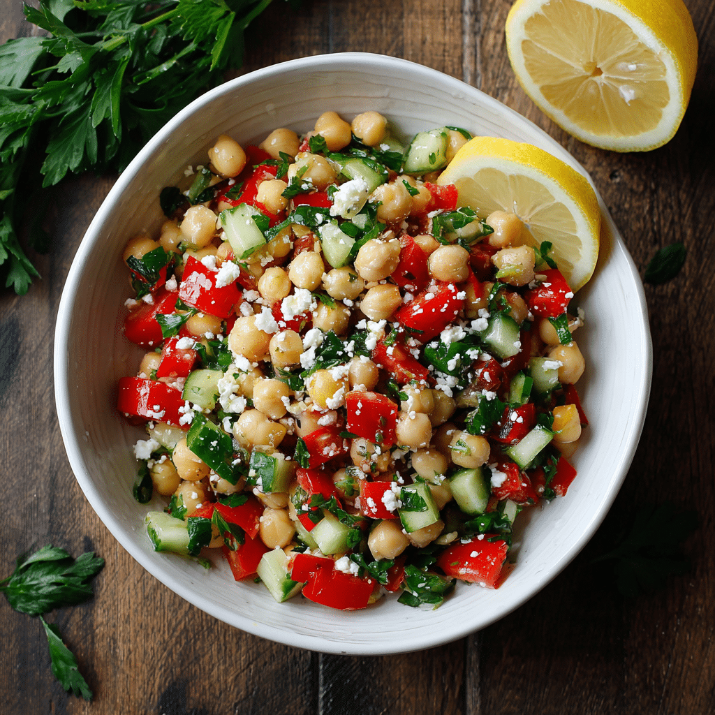 Mediterranean Chickpea Salad Recipe - Recipe Image