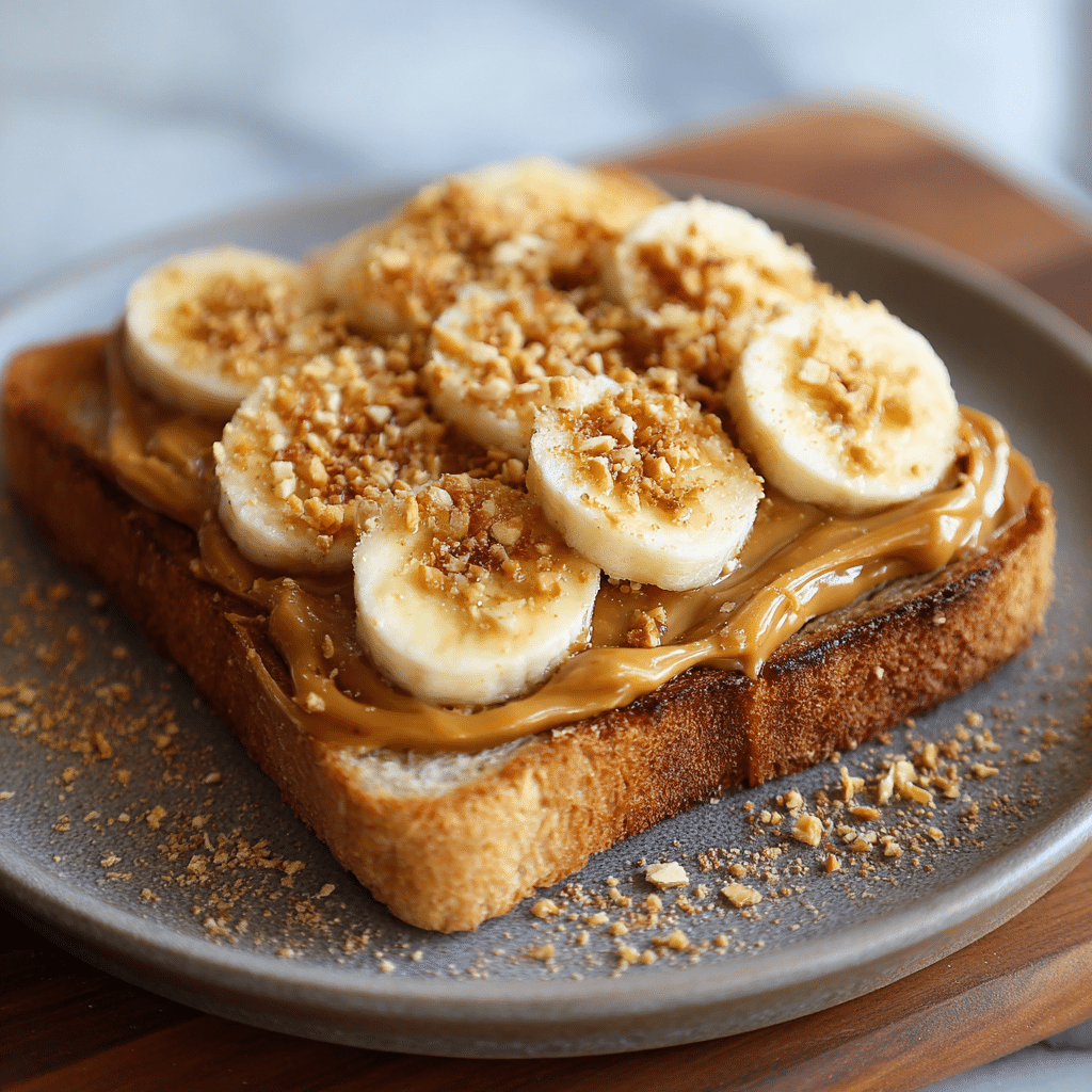 Peanut Butter Toast Recipe - Recipe Image