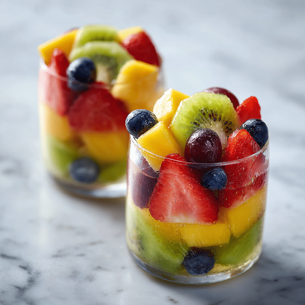 Rainbow Fruit Cups Recipe - Recipe Image